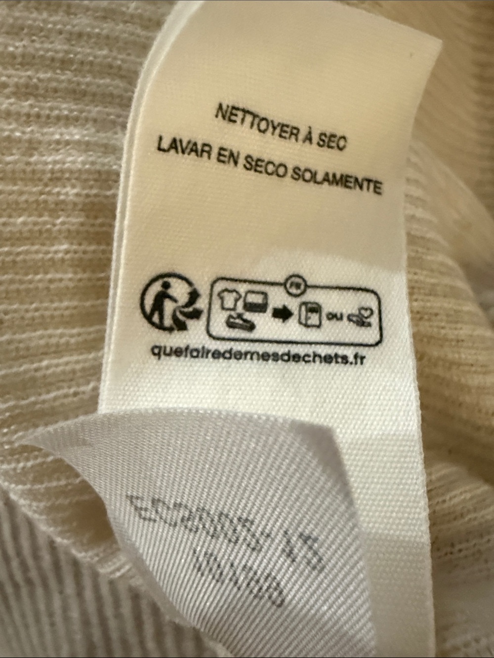 Eterne sz XS/S Cashmere Ribbed Short-Sleeve Knit Sweater like new condition - Picture 6 of 6